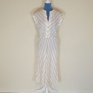 Vintage 80s colorful striped dress M 4 6